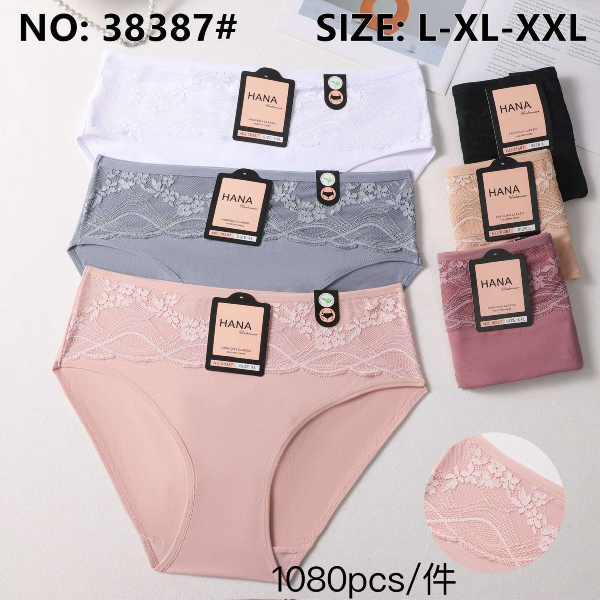Majtki damskie Roz L-2XL, Mix kolor Paczka 24 szt